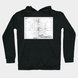 Fat Man atomic bomb blueprint (C021/2942) Hoodie